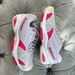 Babolat Gray and Pink Athletic Shoes